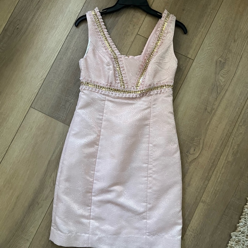 Lilly Pulitzer  Pink Embellished Mini Dress